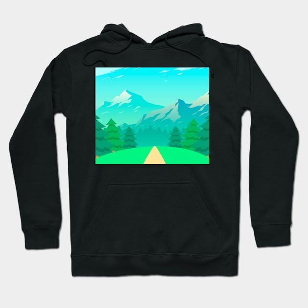Mountains Hoodie by timegraf